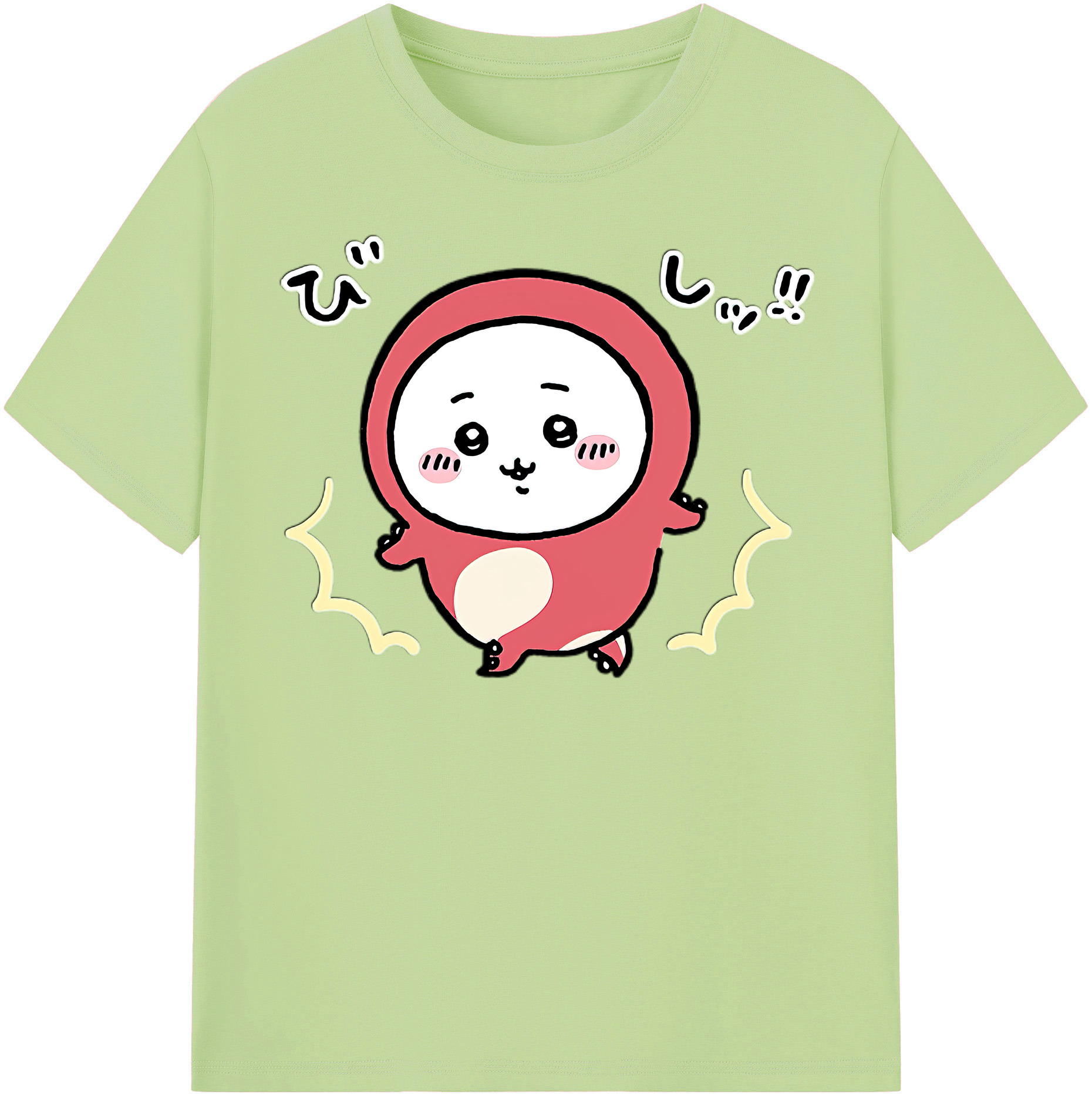 （画像用） ちいかわ ちいかわ Chii-kawa chiikawa 綿100％半袖Tシャツ（フロントプリント）